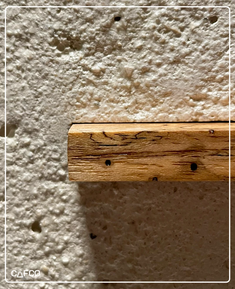 Detalle de textura del concreto CAFCO